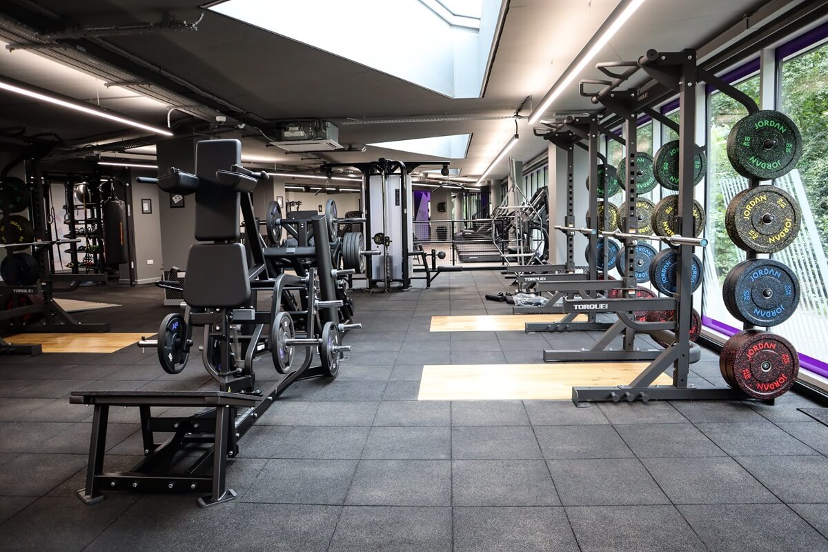 inside an Anytime Fitness gym