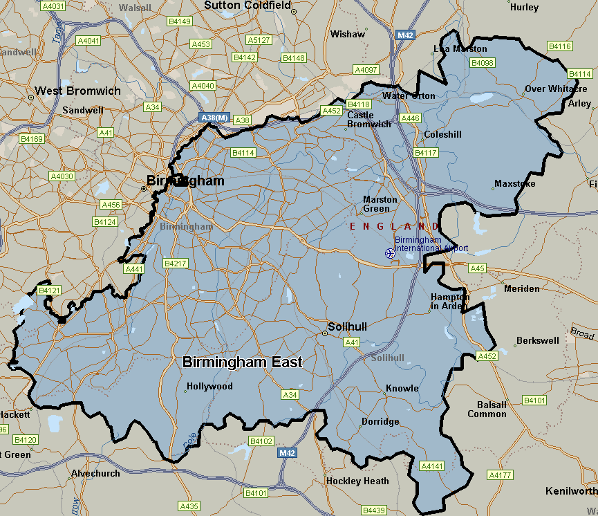 Map of Swindon Franchise Territory